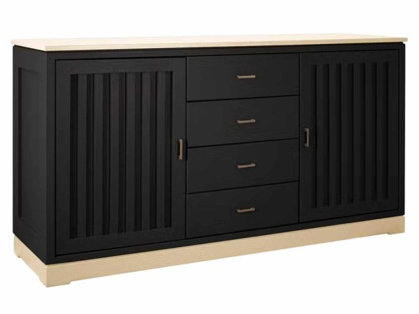 Sideboard Casaverde 2-türig mit 4 Schubladen Pinie Massivholz