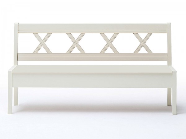 Sitzbank Truhenbank Padua B 150/180 x H 95 x T 62 cm Pinie Nordica massiv