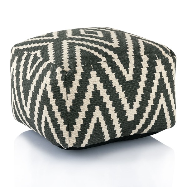 Fusshocker Pouf Sitzwürfel Kelim 50x35x50cm Bodenkissen Baumwolle