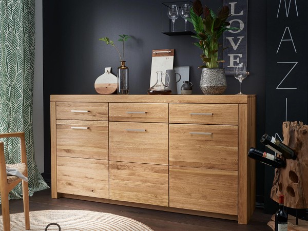 Sideboard Anrichte Massivholz B170 H92 cm Faro Wildeiche massiv