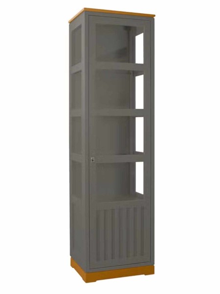 Vitrine Casaverde 1-türig Pinie Massivholz