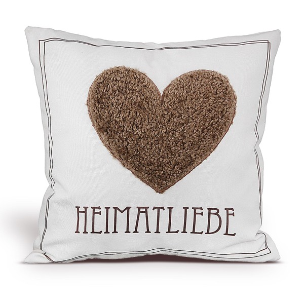 Sofakissen Dekokissen 40 x 40 cm Herz Zierkissen