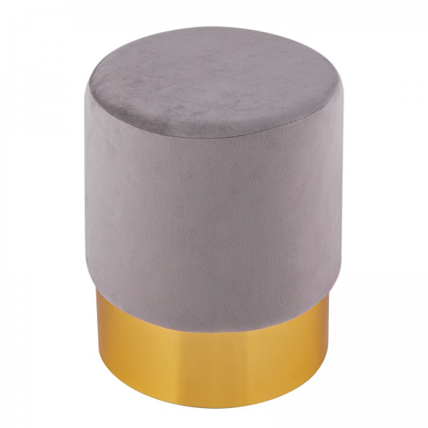 Samt Hocker 2. Wahl Samt Pouf Ø 31 H 43 cm Sitzhocker Sitzpouf Velour Hocker 150 kg belastbar