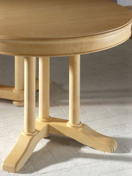 Esstisch oval 160 x 100 cm Allegro mit Einlagen vergrößerbar, Pinie