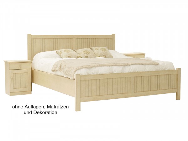 Doppel-Bett-Set Casabella 3-teilig Doppelbett und 2 Nachtkonsolen, Pinie massiv