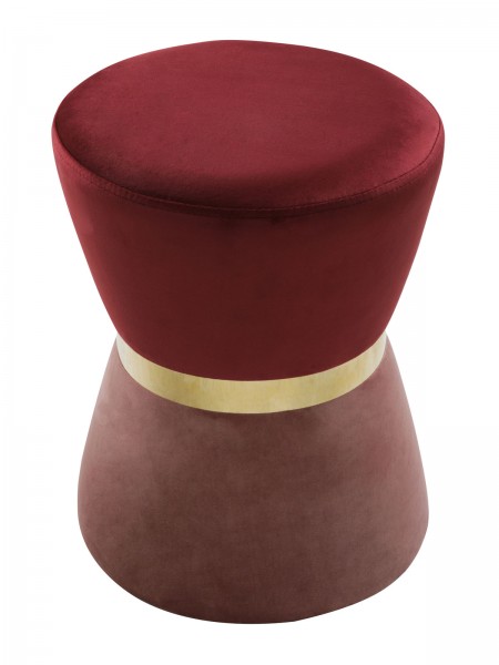 Sitzhocker tailliert 2. Wahl Ø 32 H 42 cm Samthocker Samt Pouf Sitzpouf Velour Hocker bis 150 kg bel