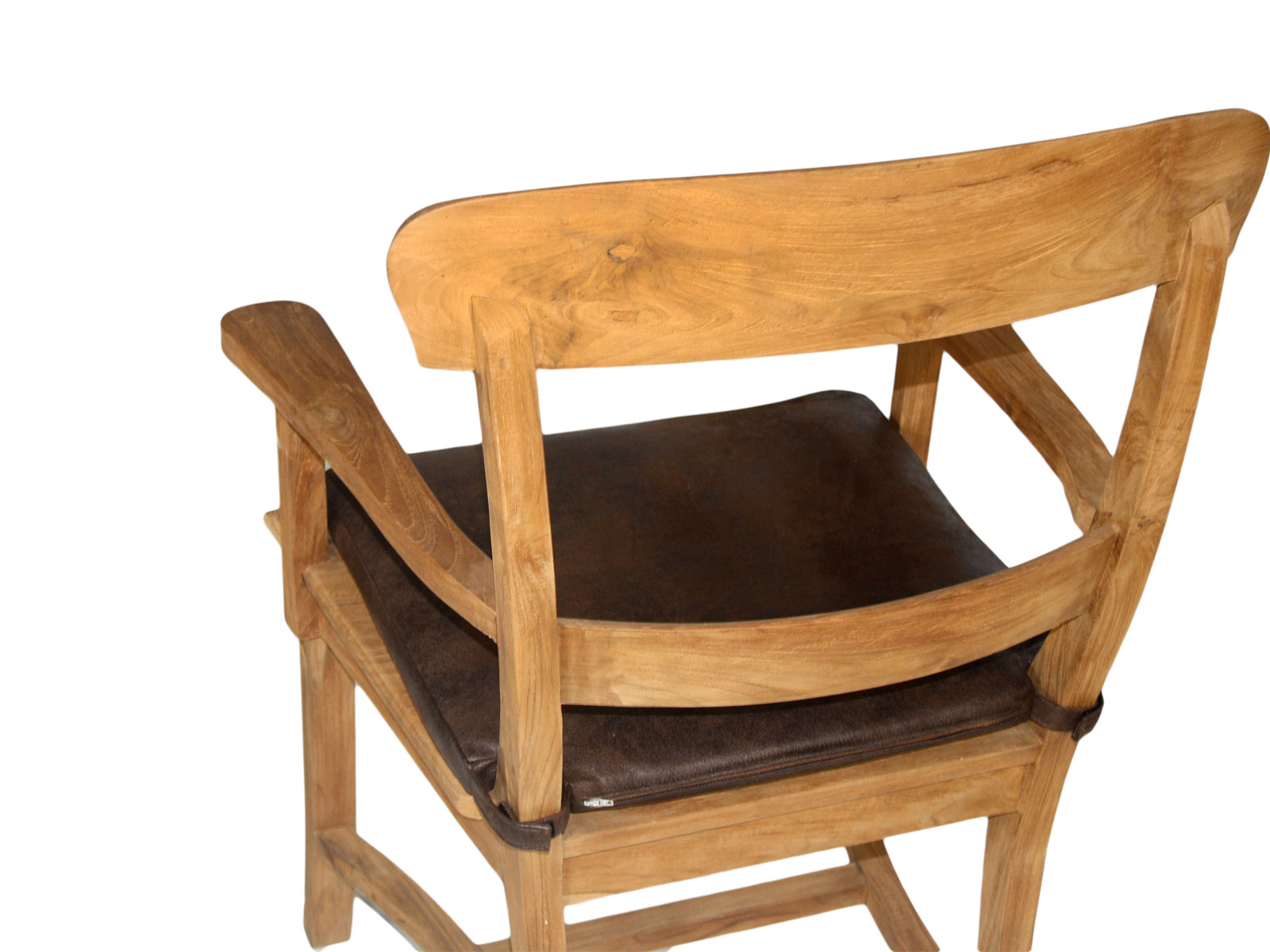 Stuhl Tanja Mit Holzsitzflache Teakholz Geburstet Unbehandelt Kissen Mit Sitzkissen Braun Sidra Hospital