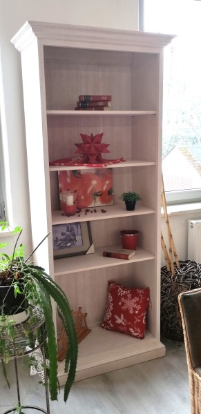 Bücherregal Regal Duett B 90 H 212 cm mit 4 Regalfächern Pinie massiv-Ausstellungsstück-