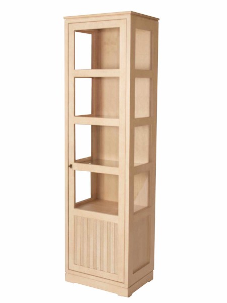 Vitrine Casaverde 1-türig Pinie Massivholz