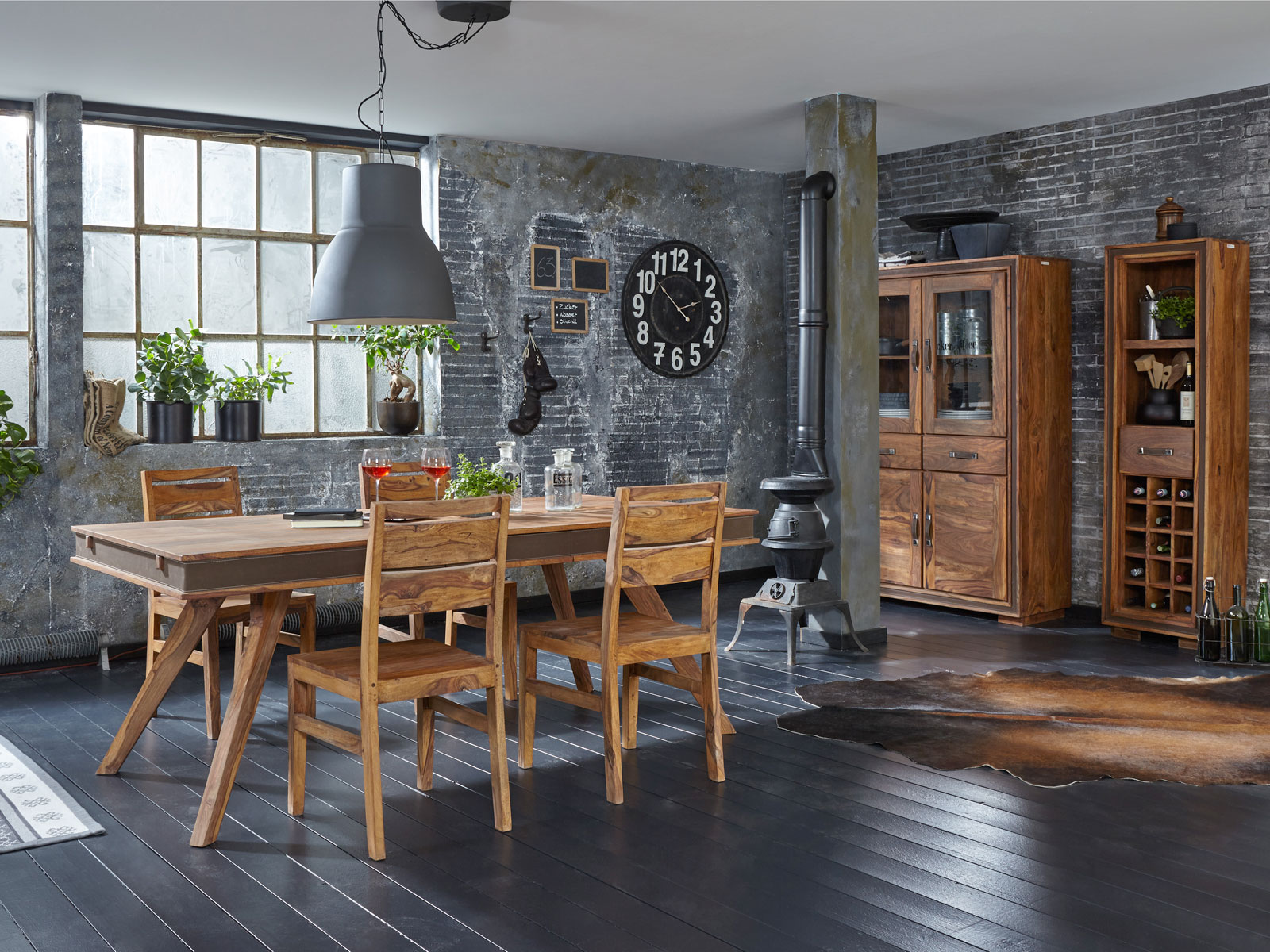 Holzstuhl Casagrande Sprossen quer, sheesham massiv ...