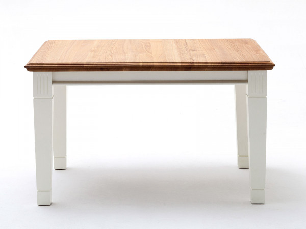 Esstisch Küchen-Tisch Novara 140/160/180x95cm weiß Wildeiche massiv