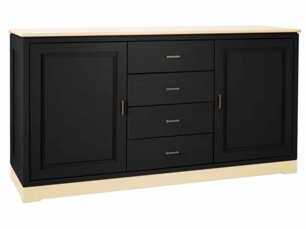 Sideboard Casaventi 2-türig mit 4 Schubladen Pinie Massivholz