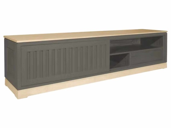 TV Lowboard Casaverde mit 1 Schiebetür Pinie Massivholz
