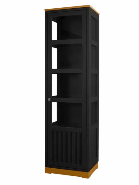 Vitrine Casaverde 1-türig Pinie Massivholz