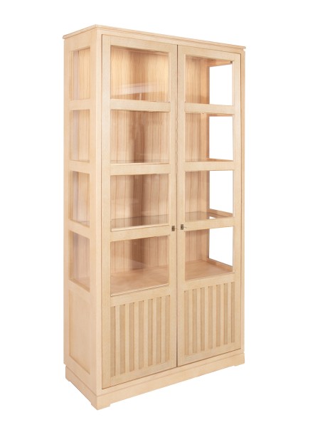 Vitrine Casaverde 2-türig Glasvitrine Vitrinenschrank Pinie Massivholz