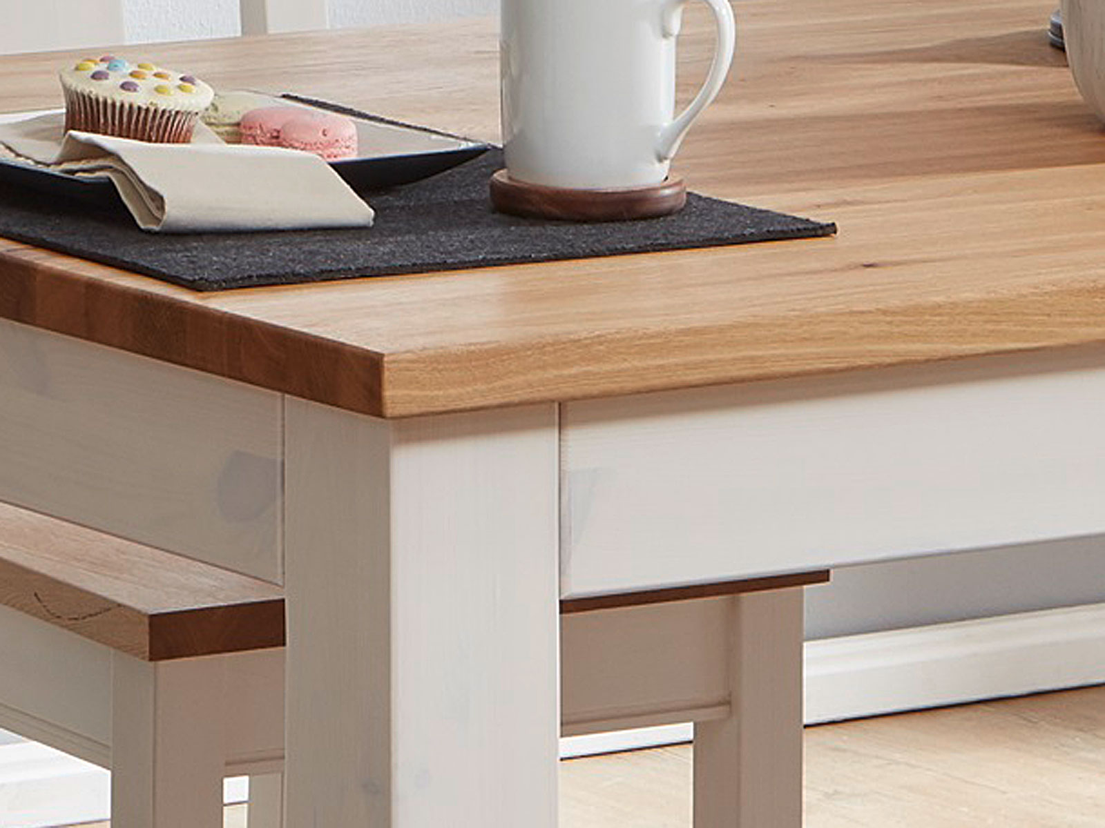Esstisch Esszimmer Tisch Bari 180 X 90 Cm Pinie Nordica Weiss Casamia Wohnen