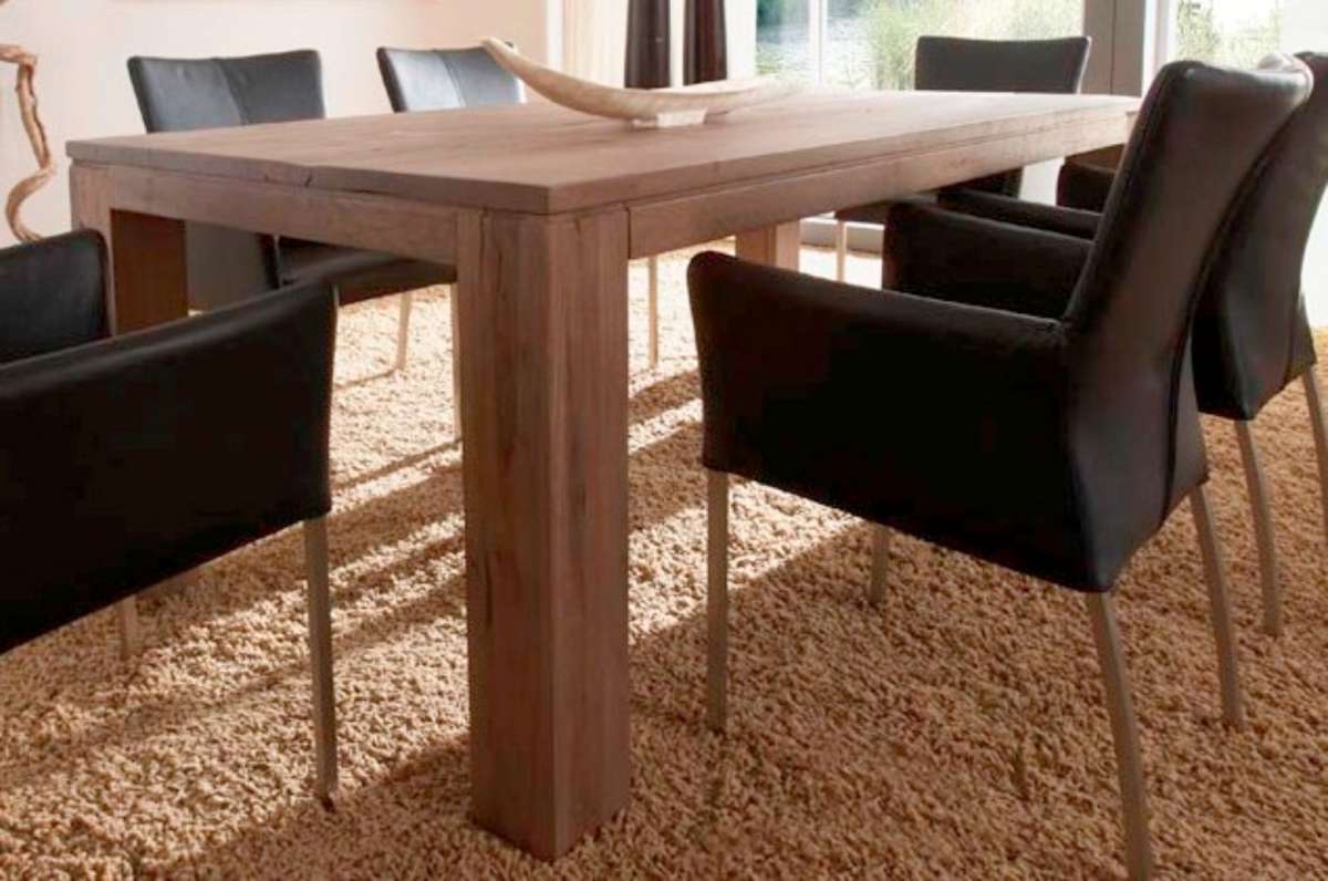 Balkeneiche Tisch Samson 180/200/220/240 x 100 cm | Grand Oak