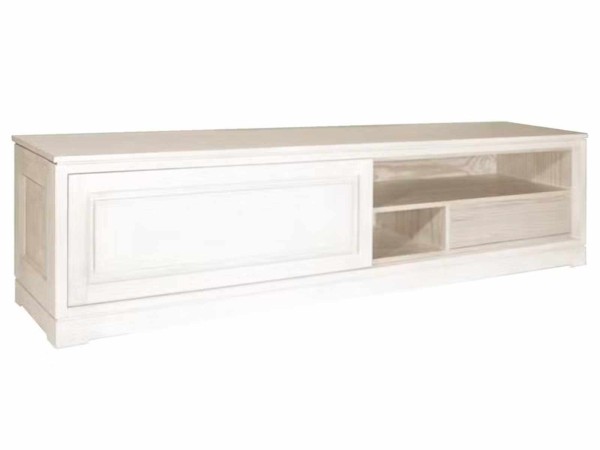 TV Lowboard Casaventi mit 1 Schiebetür Pinie Massivholz