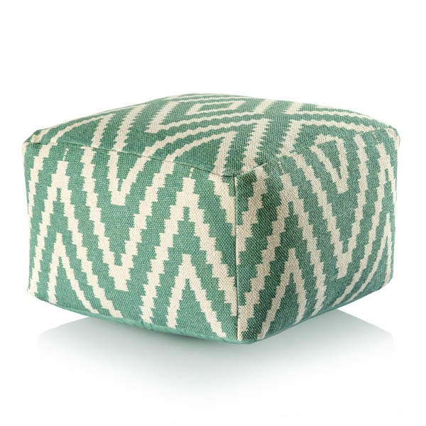 Fusshocker Pouf Sitzwürfel Kelim 50x35x50cm Bodenkissen Baumwolle