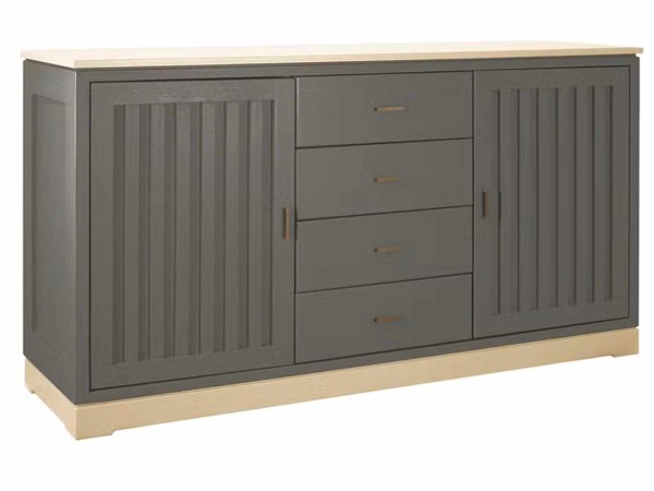 Sideboard Casaverde 2-türig mit 4 Schubladen Pinie Massivholz