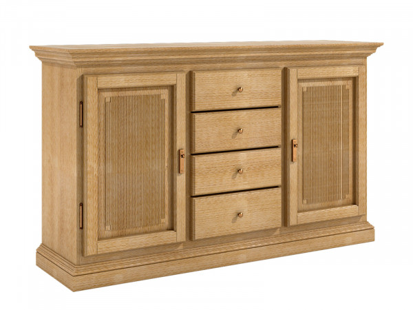 Sideboard Anrichte 2 Türen 4 Schubladen Duett B 162 H 87 cm Pinie massiv