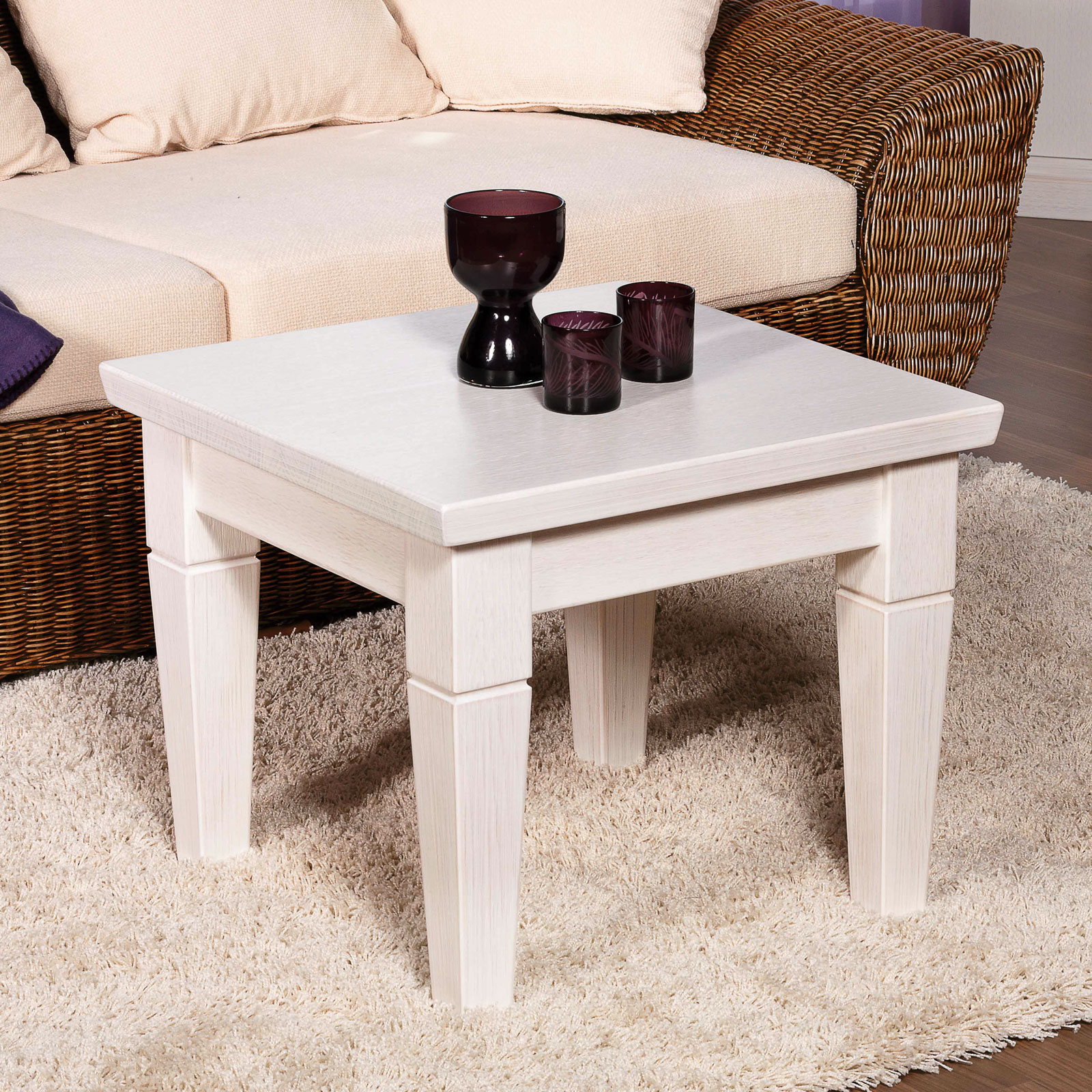 Couchtisch Beistelltisch Ecktisch 60 x 60 cm, Pinie massiv ...