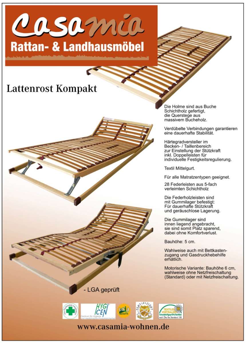 Set1 Lattenrost mit Matratze Wellness | Gesundes Schlafen ...