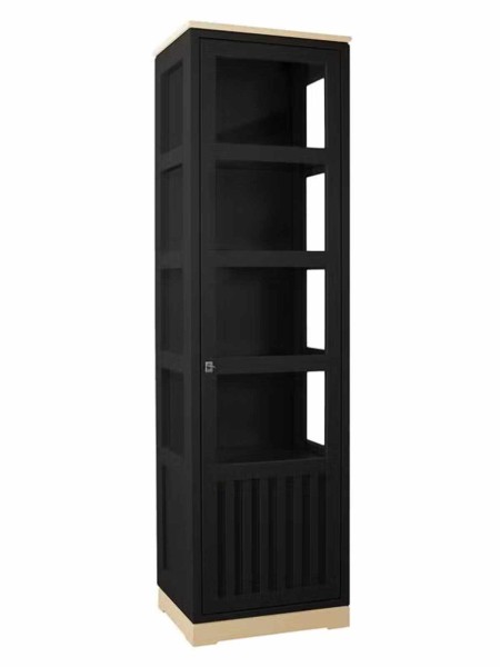 Vitrine Casaverde 1-türig Pinie Massivholz