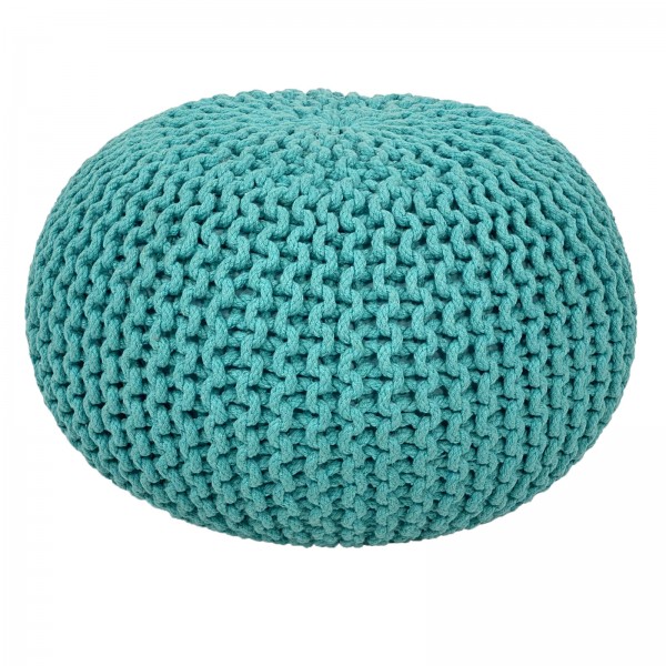 Pouf Ø 55 cm Strickhocker Sitzpouf Sitzpuff Bodenkissen Grobstrick Optik extrahoch Höhe 37 cm Pouf Ø 55 cm Strickhocker Sitzpouf Sitzpuff Bodenkissen Grobstrick Optik extrahoch Höhe 37 cm