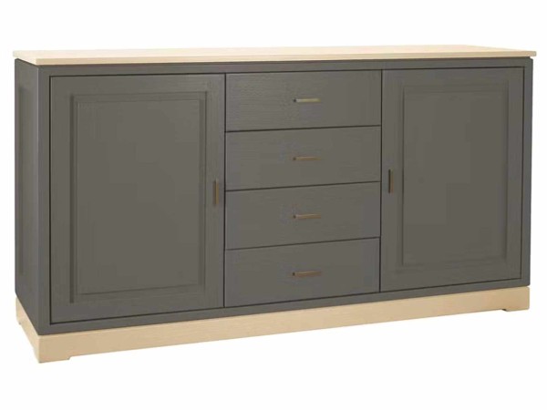 Sideboard Casaventi 2-türig mit 4 Schubladen Pinie Massivholz