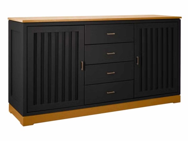 Sideboard Casaverde 2-türig mit 4 Schubladen Pinie Massivholz