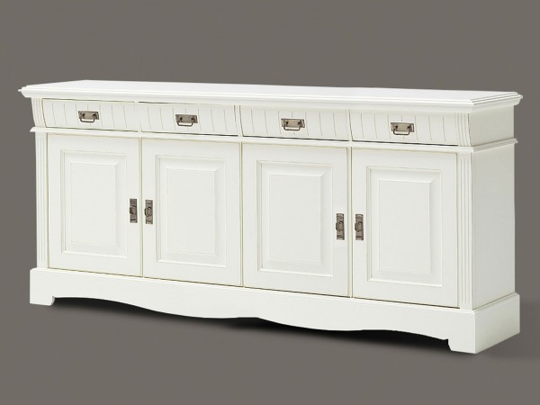 Sideboard Kommode Anrichte Padua 4 Schubladen 4 Türen 203 x 91 x 47 cm Pinie Nordica massiv