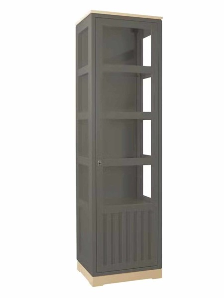 Vitrine Casaverde 1-türig Pinie Massivholz