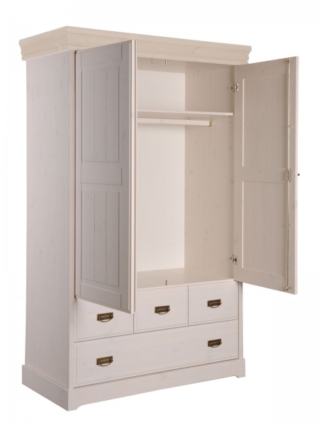 PEBSHOP Niedriger Schrank 2 Türen - 44x80x100cm Kunststoff