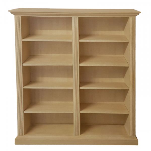 Bücher Regal Bücher Schrank Casapino B 175 x H 215 x T 35 cm 10 Fächer breit Pinie massiv