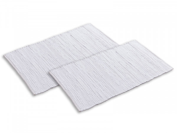 Badteppich Set 2 groß 80 x 50 cm 100% Baumwolle Badematte Badvorleger Badezimmerteppich Chindi vers.