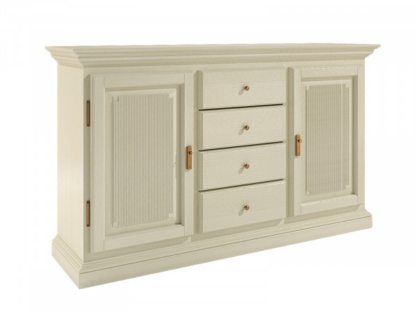 Sideboard Anrichte 2 Türen 4 Schubladen Duett B 162 H 87 cm Pinie massiv