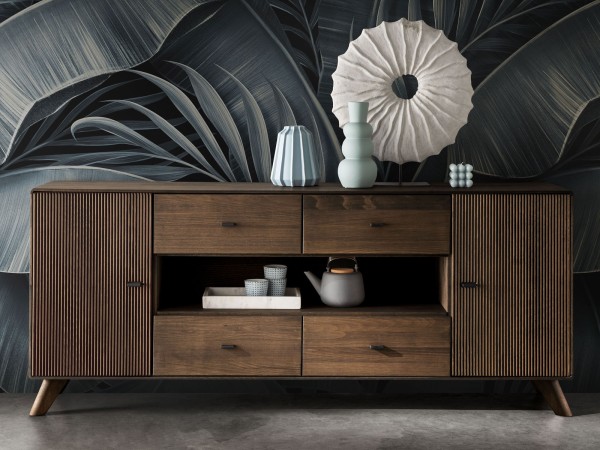 Anrichte Sideboard Massivholz B 180 H 75 cm Varese Kernbuche braun