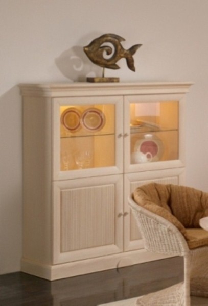 Highboard Buffet Terrano 4-türig 2 Wellenprofile