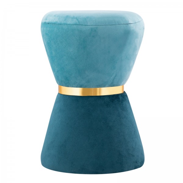 Samthocker Ø 32 H 42 cm tailliert 2. Wahl Sitzhocker Samt Pouf Sitzpouf Velour Hocker bis 150 kg