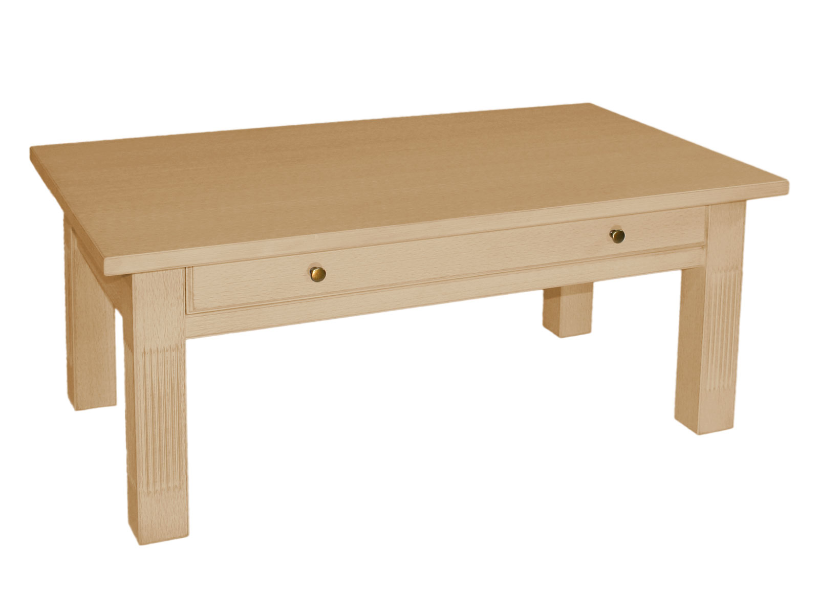 Couchtisch Wohnzimmer Tisch 120x70 Cm Mit Schublade Und Fester Platte Pinie Massiv Karamell Casamia Wohnen
