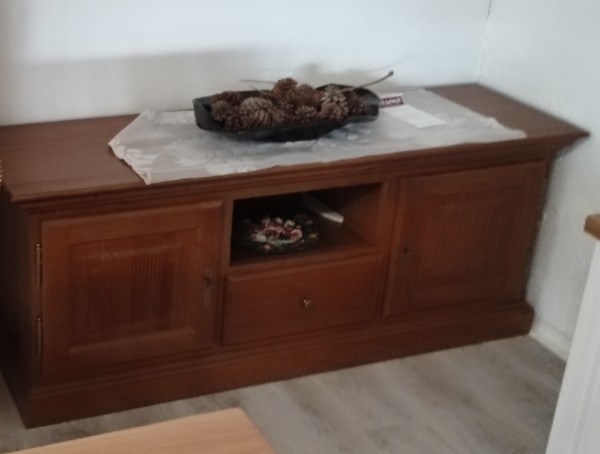 Fernsehschrank Duett 2 Türen 1 Schublade Pinie massiv Ausstellungsstück havanna