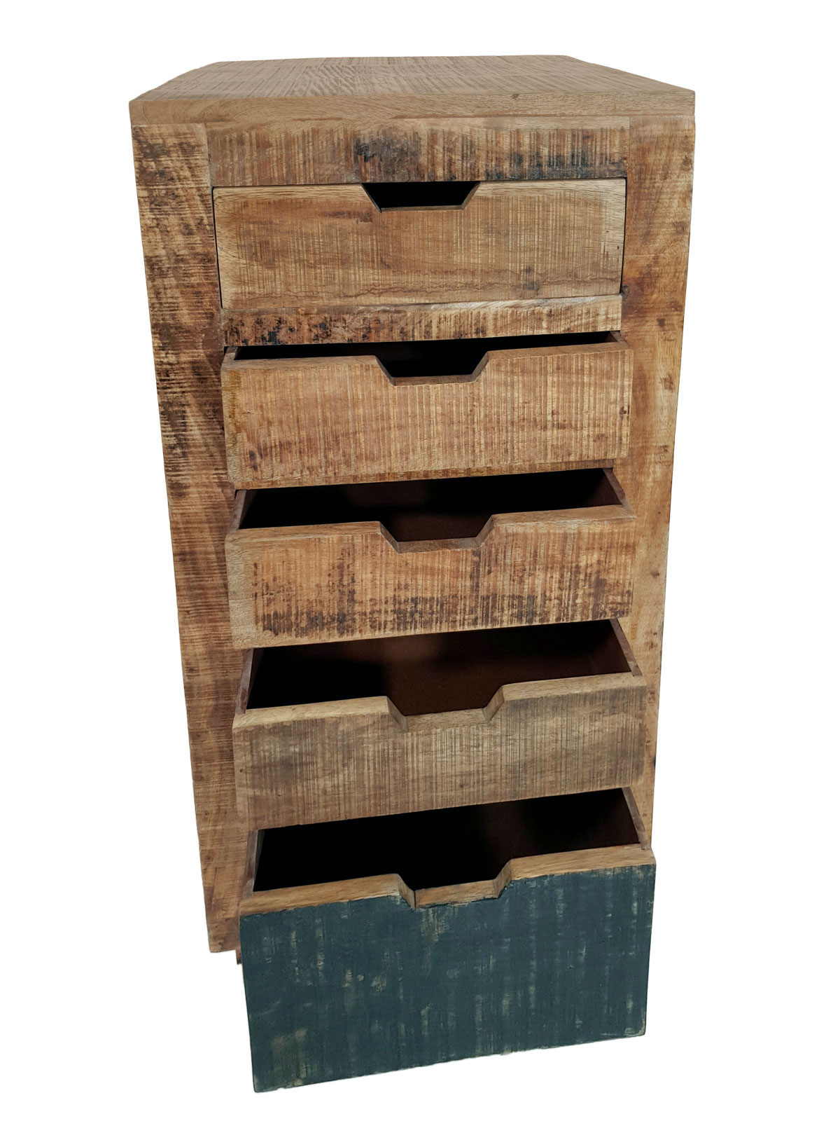 Schubladen Kommode B 40 H 92 cm Schubkastenturm Anrichte Sideboard  California natur Mangoholz | Casamia Wohnen