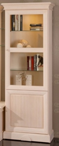 Vitrine 2-türig Terrano 1 Wellenprofil
