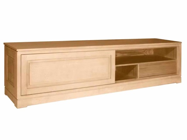 TV Lowboard Casaventi mit 1 Schiebetür Pinie Massivholz